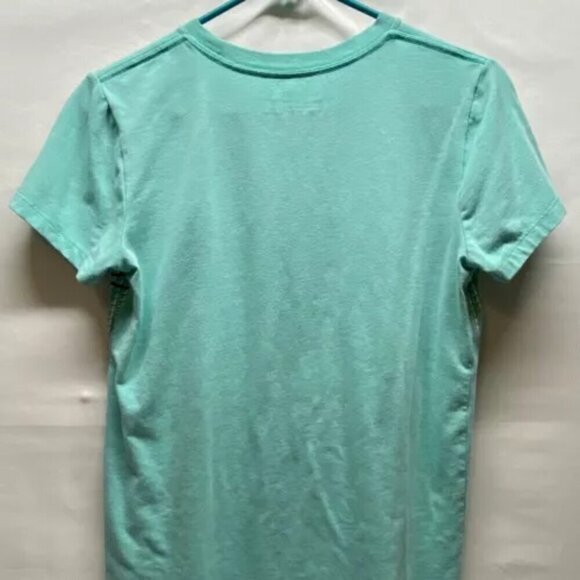 Under Armour UA Heat Gear Turquoise Ladies XS Loose Fit Digi Print UA Logo GUC - Picture 4 of 9